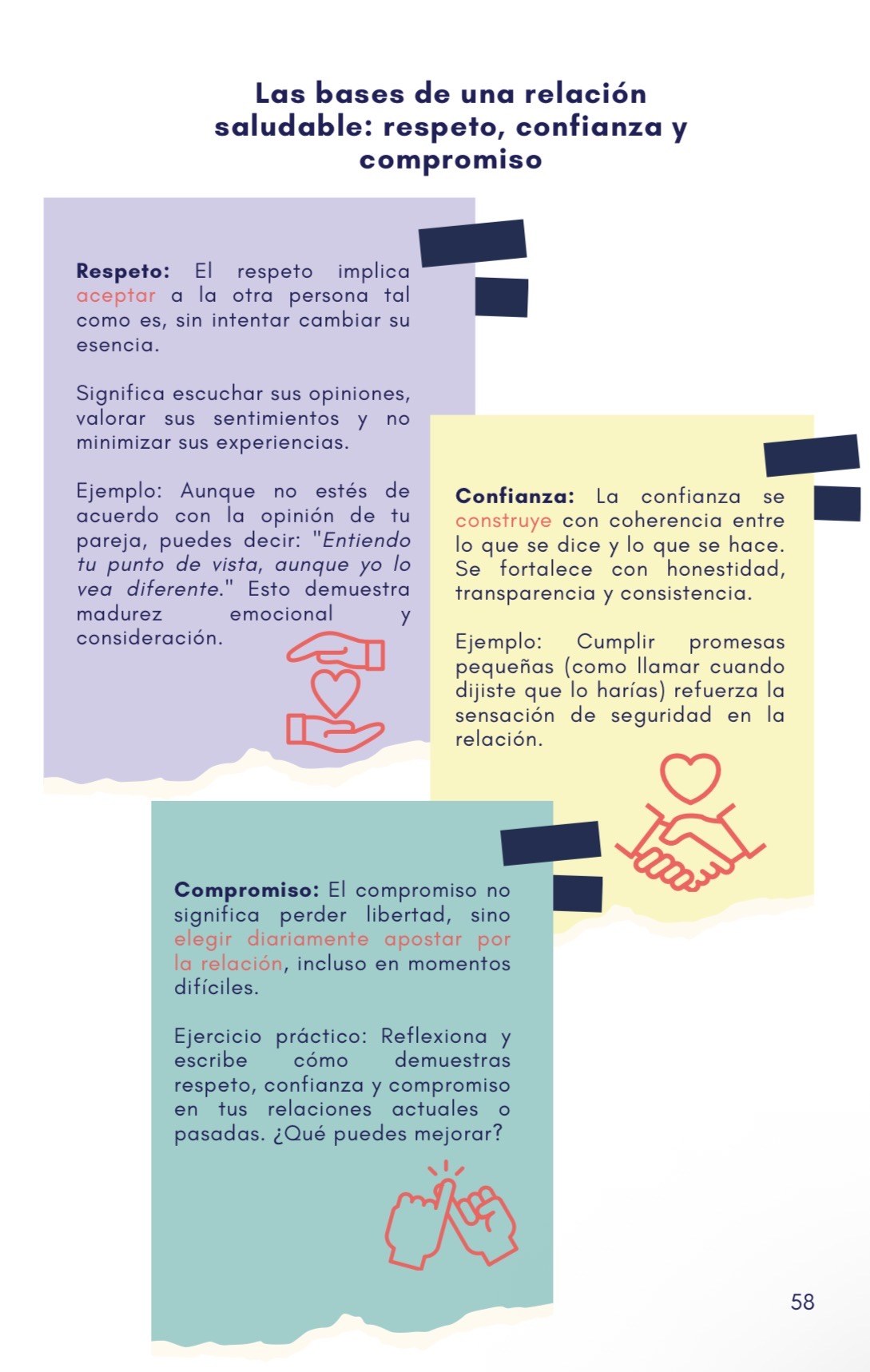 Página interior: las bases de una relación saludable