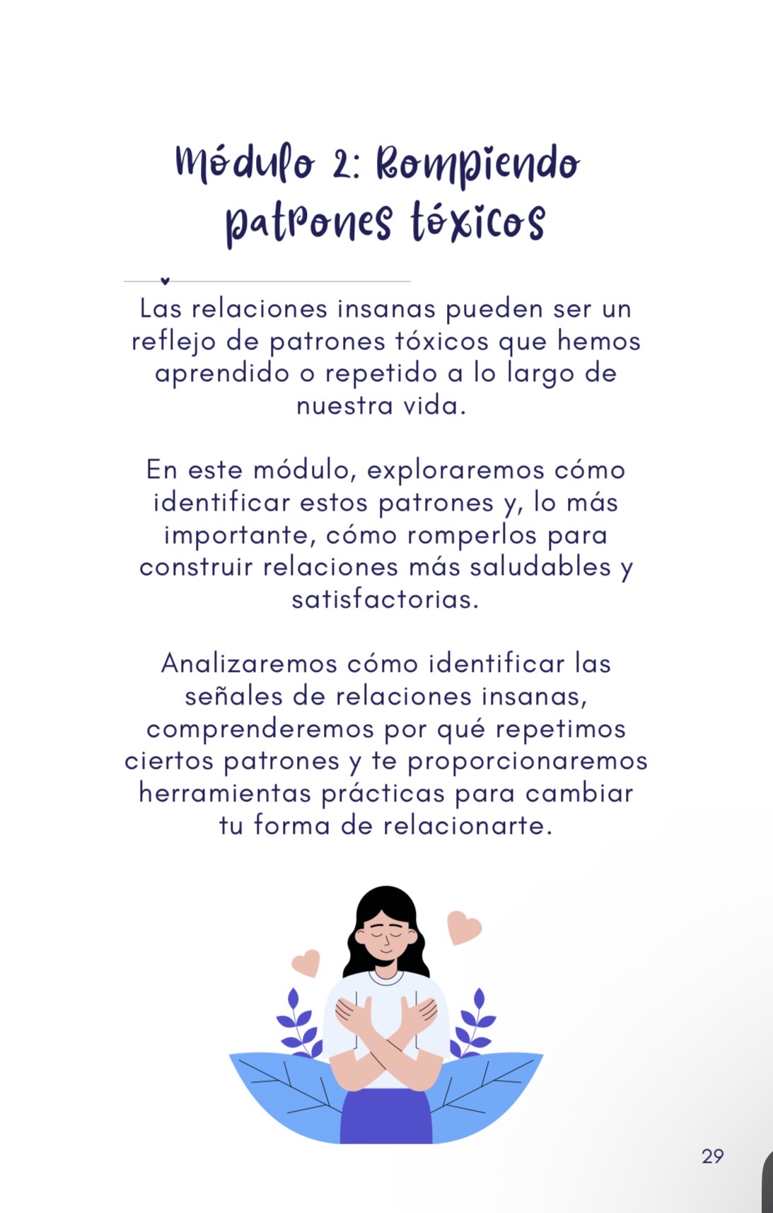 Página interior: Módulo 2, rompiendo patrones tóxicos
